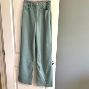 Brand New High Waisted Faux Leather Wide Leg Pant